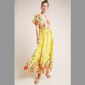 Anthropologie Farm Rio Samara Floral Maxi Dress NWT